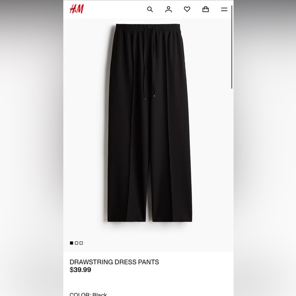 H&M Drawstring dress pants - Picture 5 of 5